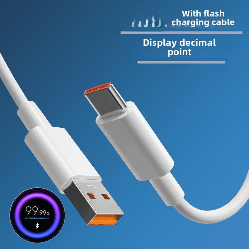 

Совместимый кабель Gold Label 6A для Xiaomi 14pro, Mi 11/12/13, Note11pro — быстрая зарядка и передача данных 1 meter, 6A, decimal point model