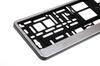 Brushed Silver License Plate Frame AMIO-01646