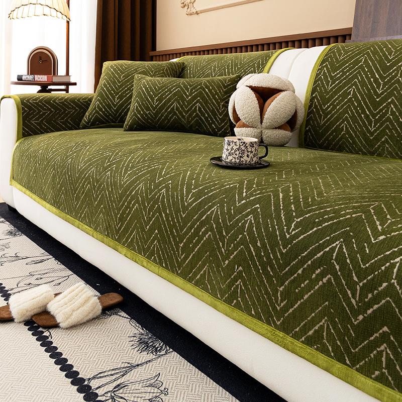 French retro sofa cushion is universal in all seasons, simple and high-end non-slip sofa seat cushion, sofa cover cover cloth towel