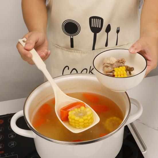 Silicone Cooking Spoon with Deep Bowl And Measurement Mark for Mixing Serving Scooping Scraping Heat Resistant Kitchen Spatula for Non-Stick Cookware