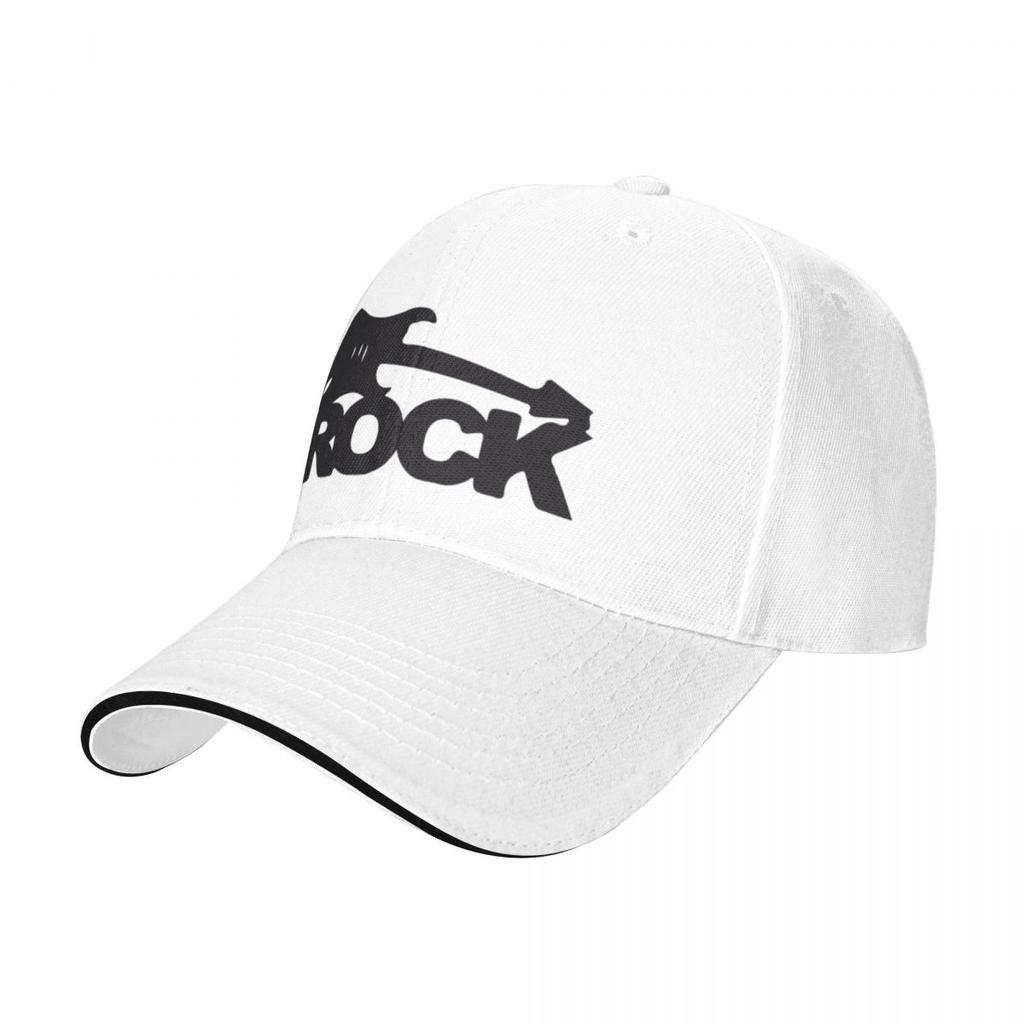 Rock Logo With Guitar Baseball Caps Snapback Baseball Hats Breathable Casual Casquette Outdoor Unisex