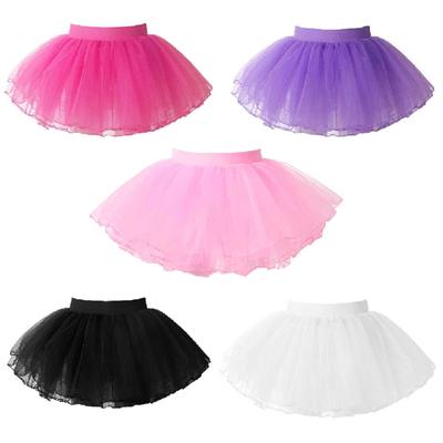 Kids Girls Princess Tutu Mesh Skirt Children Party Ballet Dance Wear Dress Pettiskirt Clothes Dancewear