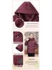 Elderly Women's Hooded Down Jacket - Warm Cotton Coat for Winter, Chinese Style, for Middle-Aged and Elderly
