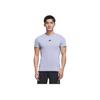 adidas Designed For Workout T-Shirt Silver Violet Men Streetwear JI5772