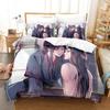 3D Print Mo Dao Zu Shi Wei Ying and Lan Zhan Bedding Set Anime three-piece set Adult Kid Bedroom Duvetcover Sets