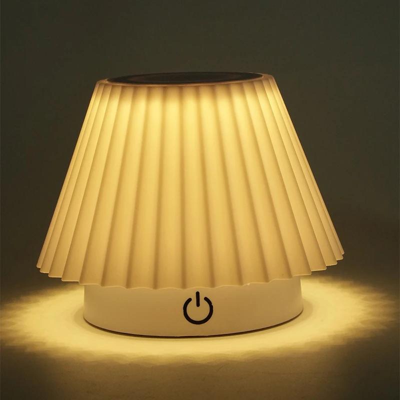 Bedside Room Table Light Wooden Night stand Warm Light Reading Light Bedroom Night Lights Electric Power Home Decor Desk Light