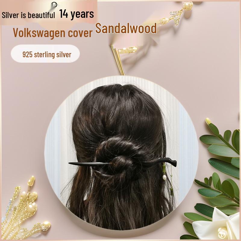 Винтажная бамбуковая заколка-кисточка: Элегантный Современный Аксессуар для Пучка