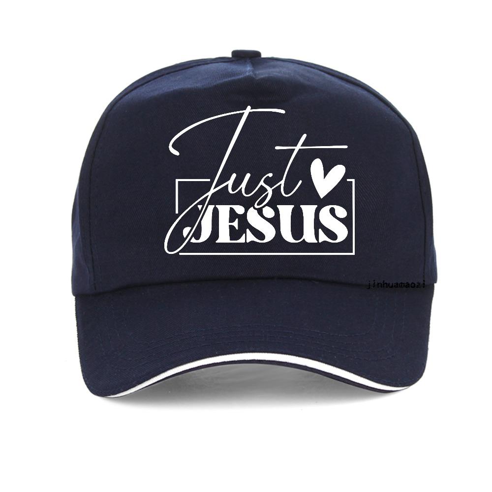 Just Love Jesus Print Baseball Cap Christian Motivation Jesus Faith Caps Simple Unisex Chic Classic Cute Hat Fashion Snapback Hats