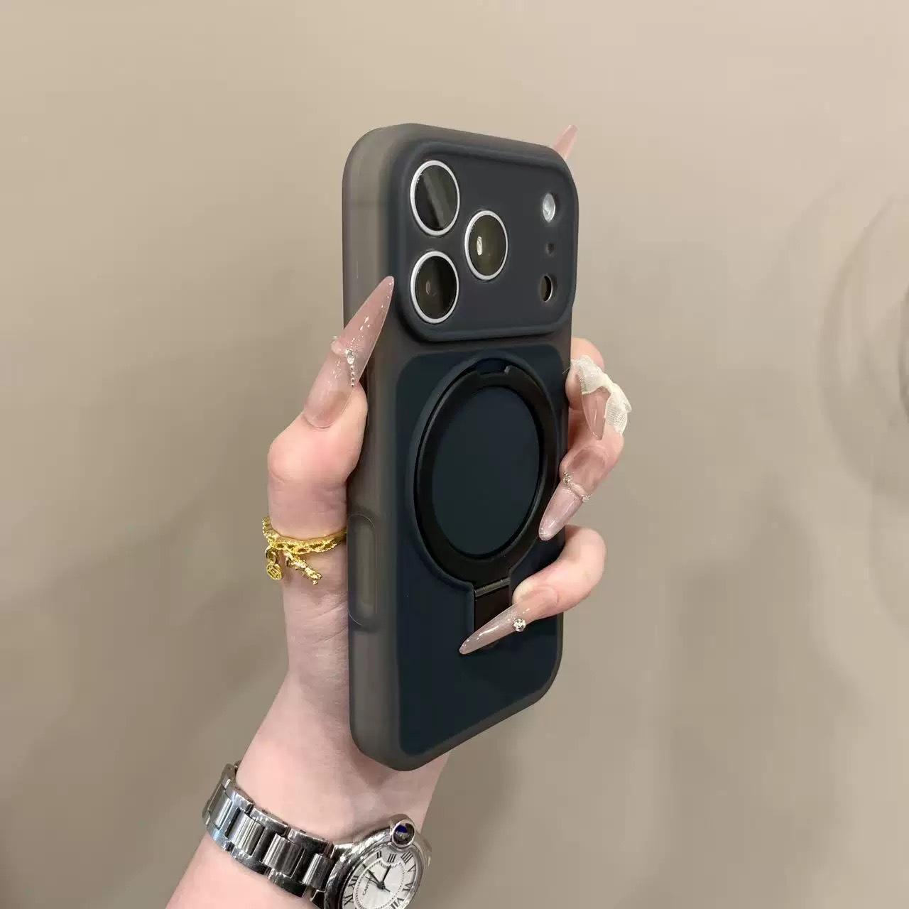

Dopamine Jelly Magnetic Stand & Liquid Case for iPhone 17 Pro/16 Pro Max/Apple 15 For iPhone 15 Pro