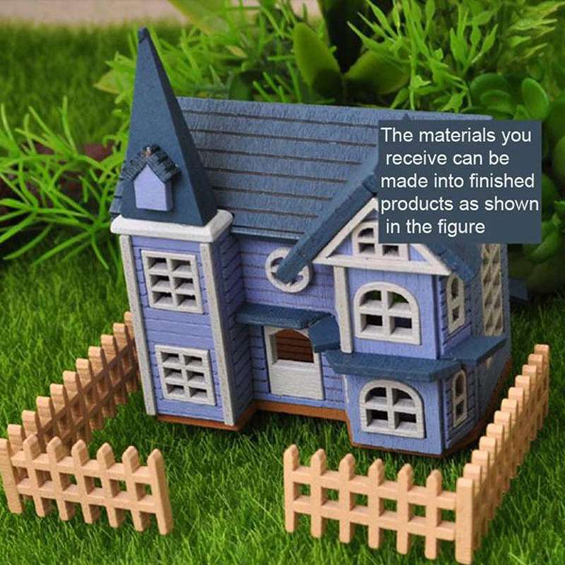 Town Villa Material Bag Model House Assemble Three-dimensional Jigsaw Cabin Suit