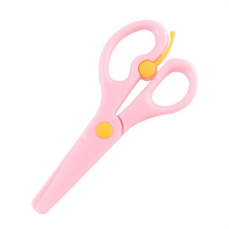 Children's All-Plastic Safety Scissors for Kindergarten Crafting