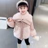 Dívčí vatovaný kabát Podzimní a zimní oblečení pro holčičky Zesílené topy a bundy
