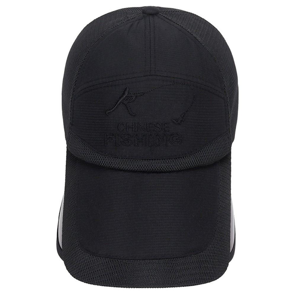 Breathable Fishing Hat Wide Brim Sun Protection Caps Sun Hat Sunscreen Baseball Hat  Hiking