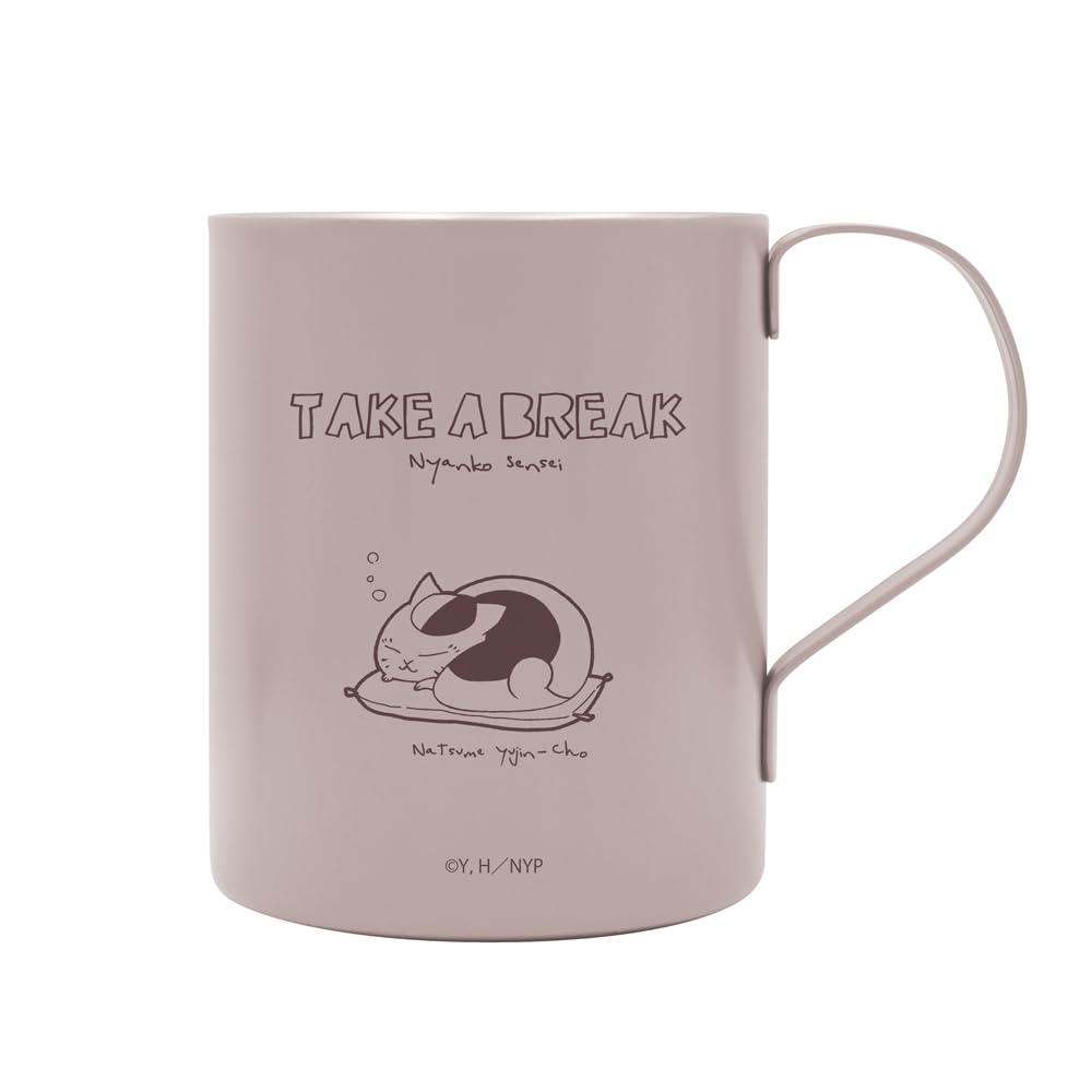 

COSPA Book of Friends Nyanko Sensei Stainless Steel Mug [Official] Natsume s - Double-Layered (Painted) розовый