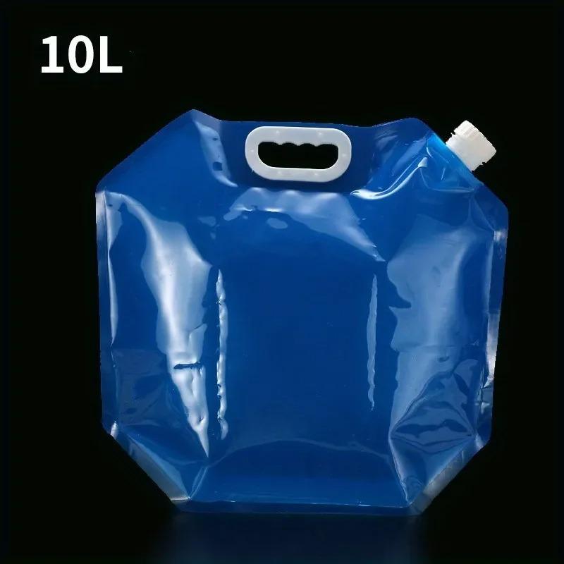 5L/10L Foldable Water Container, Portable Water Storage Bag, for Outdoor Camping, Hiking and Emergency Survival.