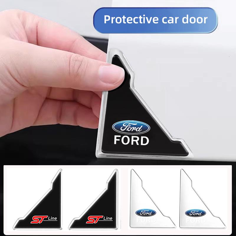 4Pcs Car Door h51 Silicone Buffer Sticker Anti Collision Scratch For Ford ST Line Focus Mustang Fiesta Puma Ranger Kuga MK7 MAX F150