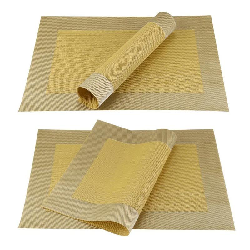 

4/6 шт ПВХ салфетки для обеденного стола коврик водонепроницаемые подставки под тарелки кухонный ресторан журнальный столик украшение для дома вечеринка 2pcs