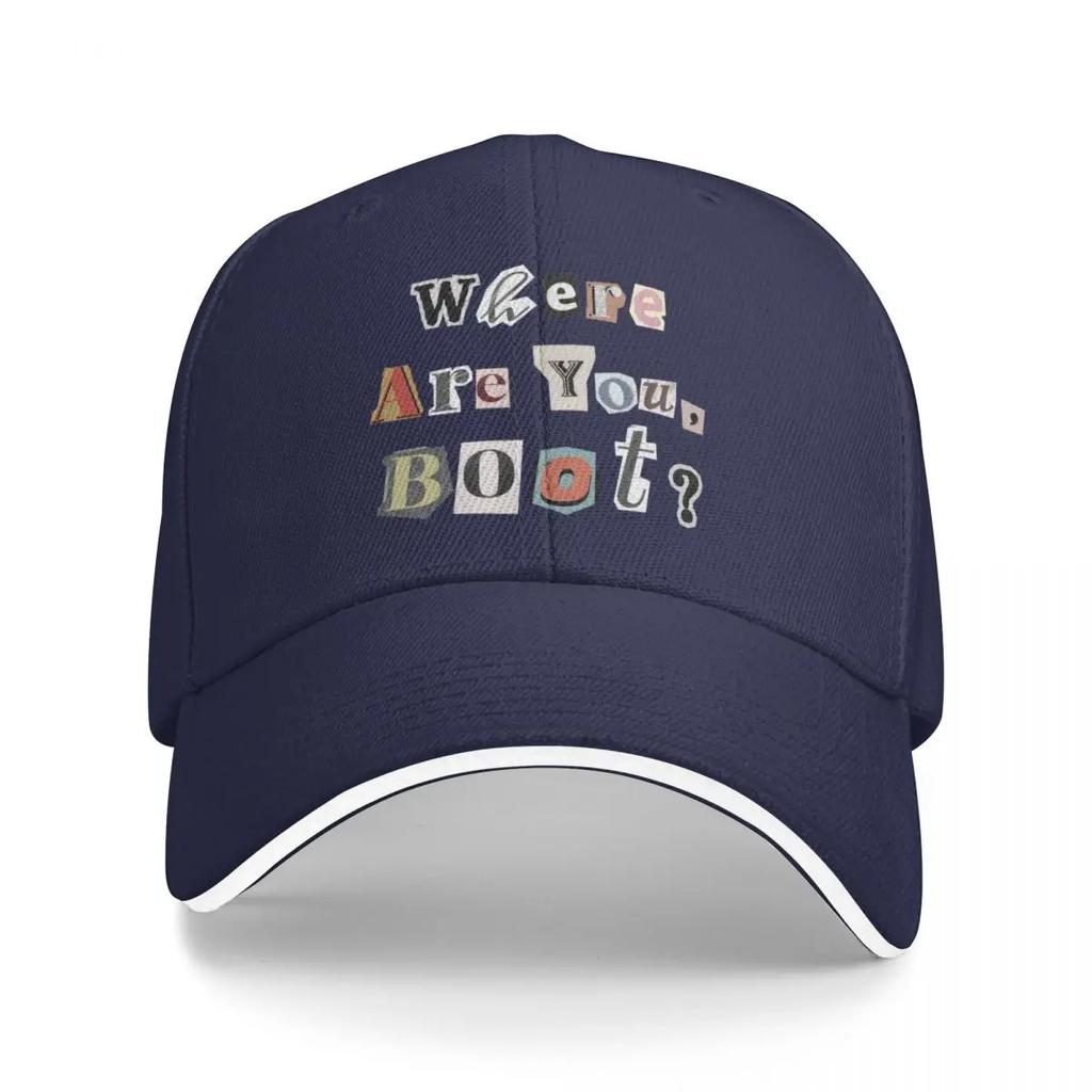Where are you Boot Text graphic The Rookie Baseball Cap sailor cap for men Sun Hat For Children Womens Hats Mens