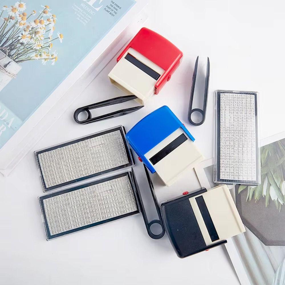 

Name Letter DIY Stamp Kit Alphabet Number Rubber Stamp Handicrafts Printing чорний