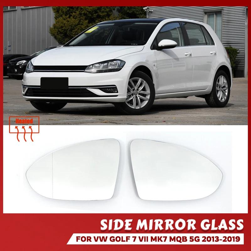 Heated Clear Rear View Side Mirror Glass Lens For Volkswagen VW Golf 7 MK7 / MK7.5 GTI GTD 2012-2025 Touran 5T Replacement