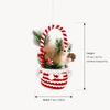 Party Atmosphere Christmas Candy Basket Hanging Design Christmas Tree Pendant  Desktop Display