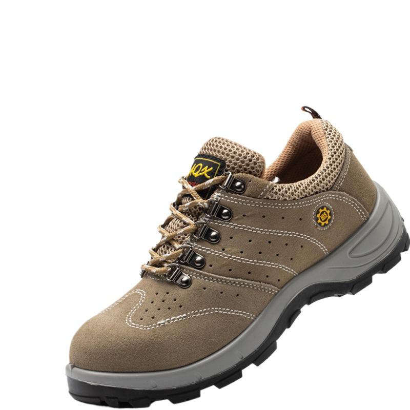 Labor Insurance Shoes Men's Breathable Lightweight Anti-smashing Anti-piercing Steel Bag Head Safety Shoes Comfortable Work Shoes