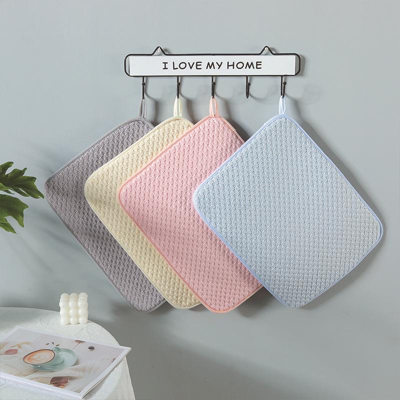 Ultra-Fine Fiber Quick-Dry 3-Layer Draining Kitchen Mat