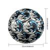 1 Stück Yin Yang Wölfe Thema Fußball, Größe 5, Leichtes PVC, Outdoor Trainingsfußball, Geschenk c6574
