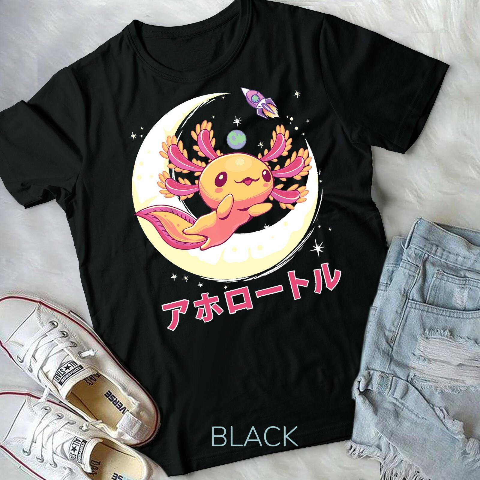 Pastel Goth Axolotl Kawaii Japanese Anime Aesthetic Nu Goth Unisex Form T-shirt XL