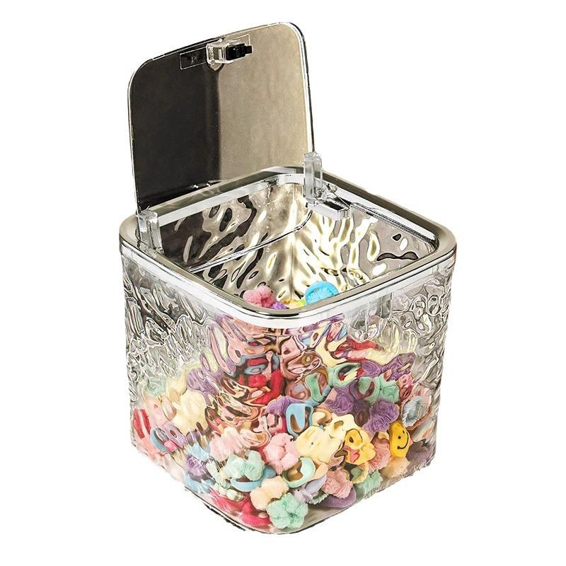 Children's Hair Accessory Organizer: Transparent Box for Hair Ties, Headbands, Clips, Pins, and Jewelry