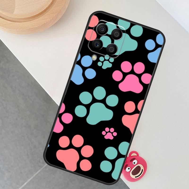 Cat Dog Paws Case For Samsung Galaxy M14 M34 M54 M33 M21 M31 M16 M36 M56 M53 M13 M12 M32 M52 M15 M55 M35