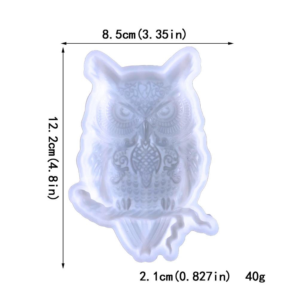 DIY Wall Pendant Desktop Deco Owl Silicone Mold 3D Bird Molds for Epoxy Resin Clay DIY Animal Bird Owl Ornaments Silicone Mold