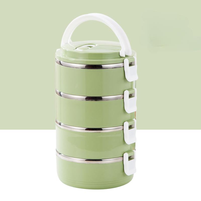 Double-Layer Insulated Stainless Steel Lunch Box for Office, School, Camping, and Picnic