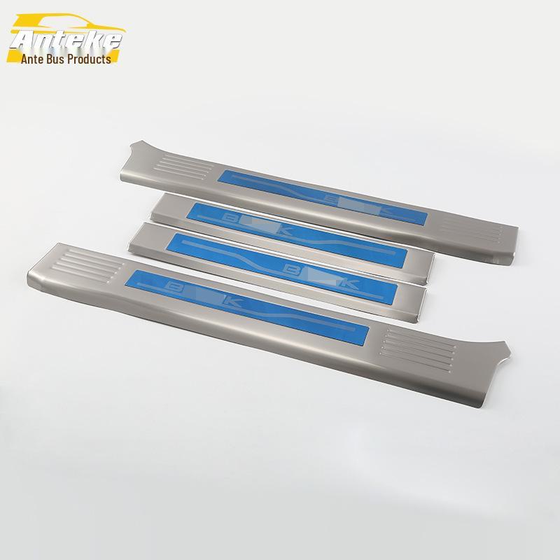 

Fits 11 GL8 Models: Stainless Steel Sill Strip, Bumper Trunk, Welcome Pedal Modification