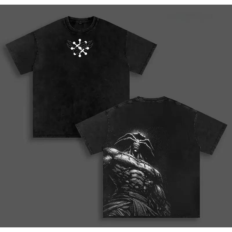 

Manga Jujutsu Kaisen Makora T-shirt Y2k Washed Oversized Tshirt Men Women Clothing Top Summer Short Sleeve Cozy Cotton Tee Shirt S