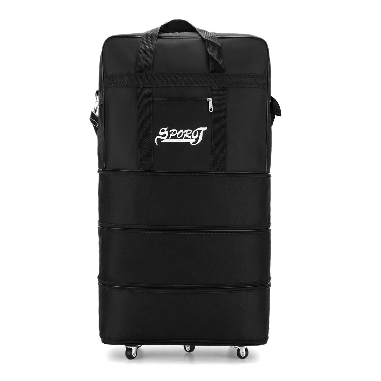 Photos - Travel Bags Expandable Foldable Suitcase Collapsible Rolling Travel Luggage Bag for Men Women L