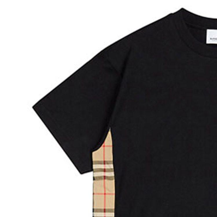 Burberry Drop Shoulder Sleeve T Shirt Women's Black 80245451