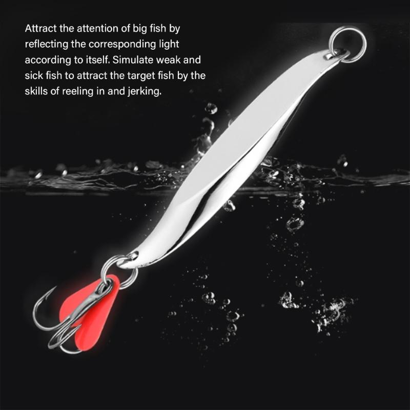 6pcs Fishing Tackle Fishing Baits Spoons 7-28g Metal Lures with Hook S Shaped Fishing Lure Spinner Baits