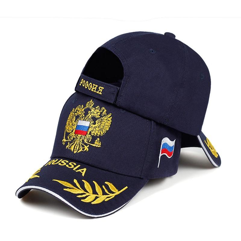 Unisex Summer Baseball Cap Russian Flag Embroidery Snapback Hip-Hop Sports Sun Hat Men Women