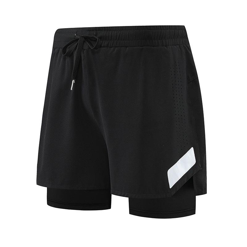 Men's Double-Layer Quick-Dry Running Shorts with Phone Pocket