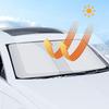 Car Sunvisor Heat Insulation Sunshade Foldable Sun Shade for Car SUV Sunlight Blocker Window Sun Shade