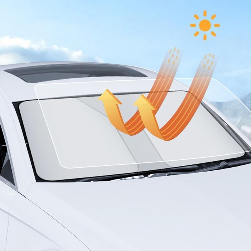 Car Sunvisor Heat Insulation Sunshade Foldable Sun Shade for Car SUV Sunlight Blocker Window Sun Shade