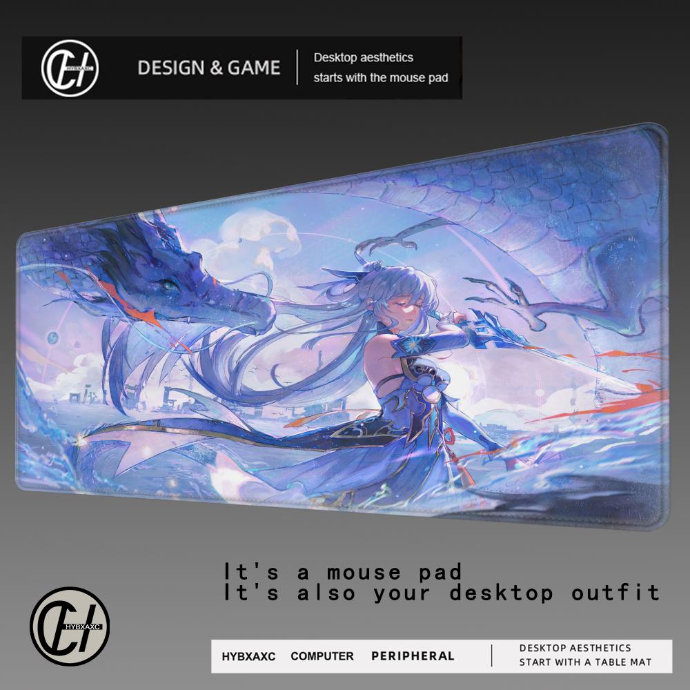 Jing Liu Mouse Pad Honkai Star Rail Jingliu Large Mousepad Computer Keyboard Padding Anime Gaming Accessories Desk Mat
