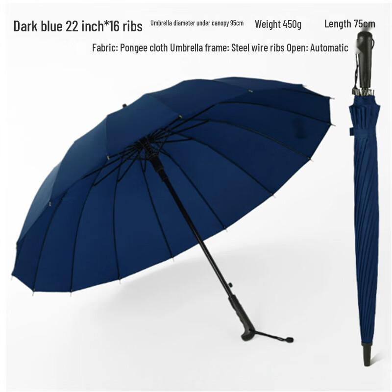 Automatic Long Handle 16K Dual-Use Umbrella