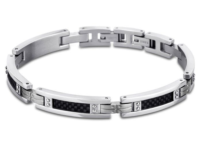 Bracelet - Lotus - LS1650-2-1 - Acier Inoxydable - Carbone - Homme