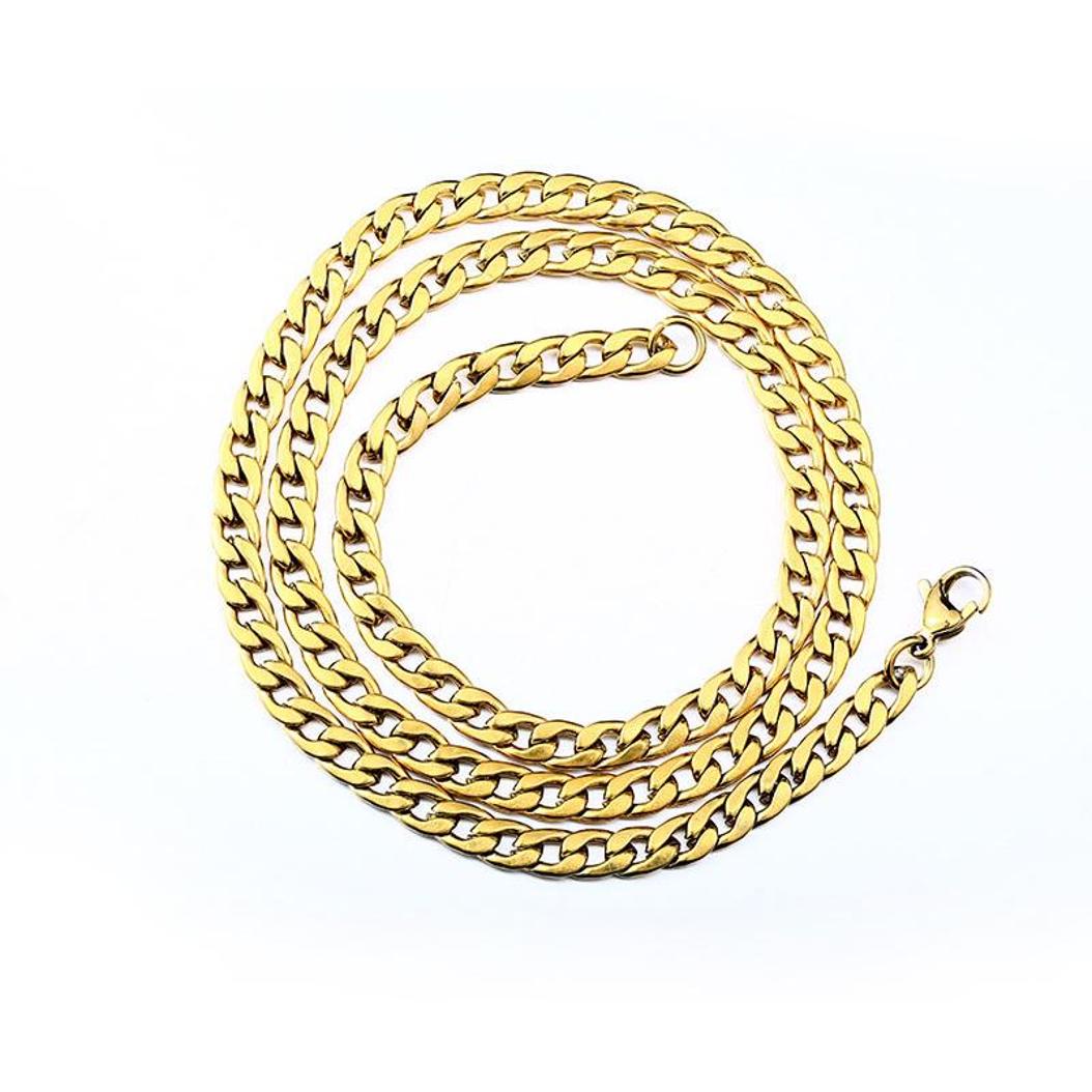 

Модное ожерелье в стиле шарма из розового золота с покрытием для женщин и мужчин 6mm золотой