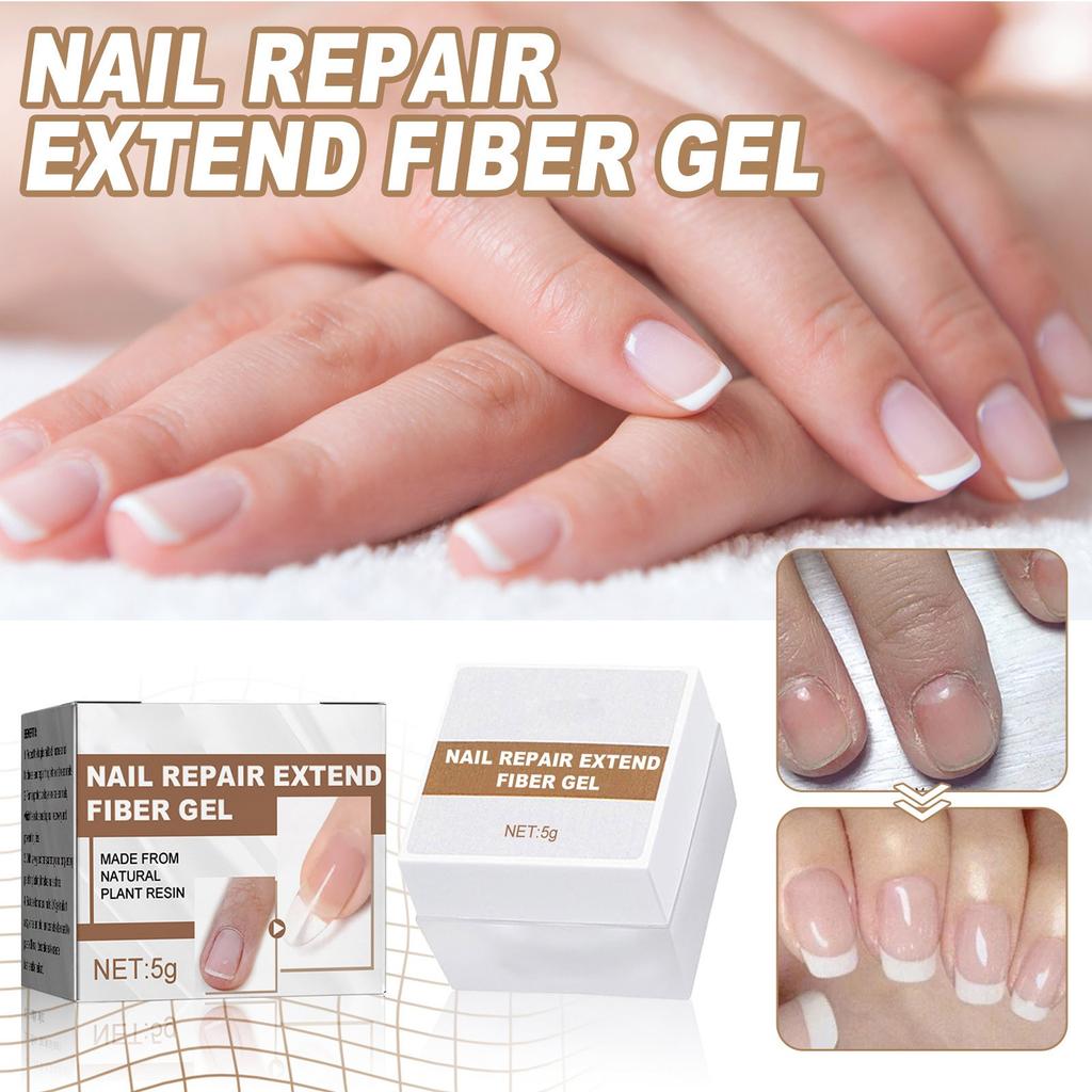 Nagelverlängerungsfasergel, Nagelreparaturen Phototherapien Kristallgel Transparentes Verlängerungsrobustes Nagelpflegeöl