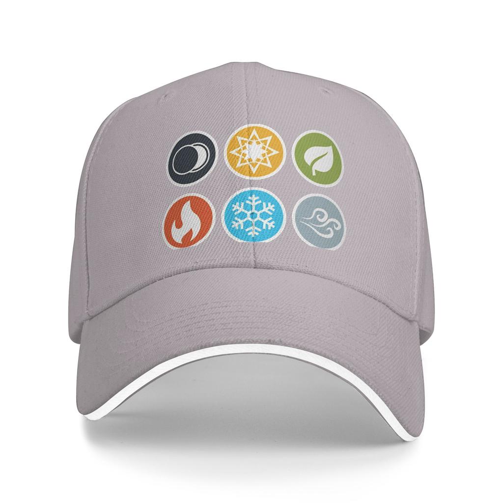 Spring Casual Baseball Cap Gloomhaven EleUnisext Symbols Board Game Kpop Rock Trucker Hat Sun Visor Fitted Retro Snapback Cap