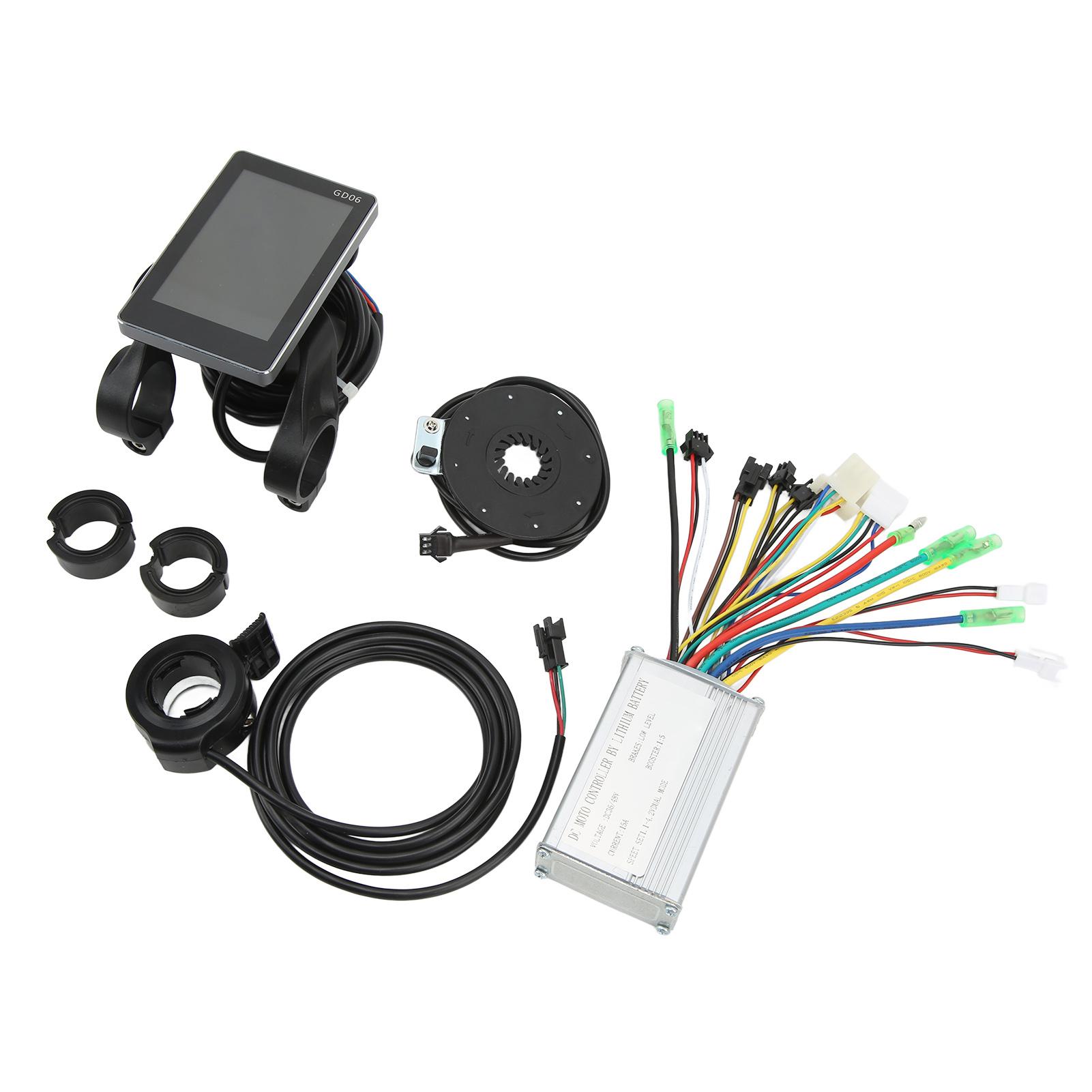 

15A комплект контроллера для электровелосипеда с LCDGD06 Meter 130X Shifter 8C Assist Sensor для 350W 250W