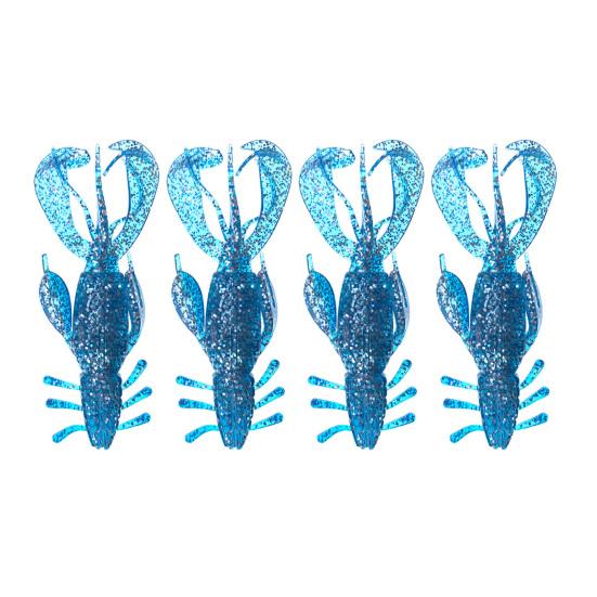 1/4Pcs 10.5g/10cm Soft Crayfish Lure Artificial Swimbait Reusable Bionic Simulation Lobster Fake Shrimp Bait Freshwater Saltwater Trout Bass Fishing
